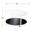Table - Plateau en verre et tablette noire pour espaces compacts