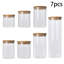 High Borosilicate Glass；Bamboo Chest / Box - Set of 7