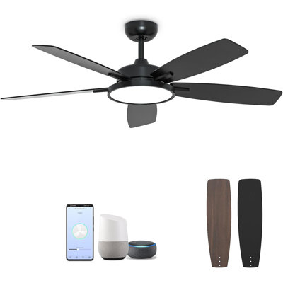 52 Inch Ceiling Fan With Light With Remote Control