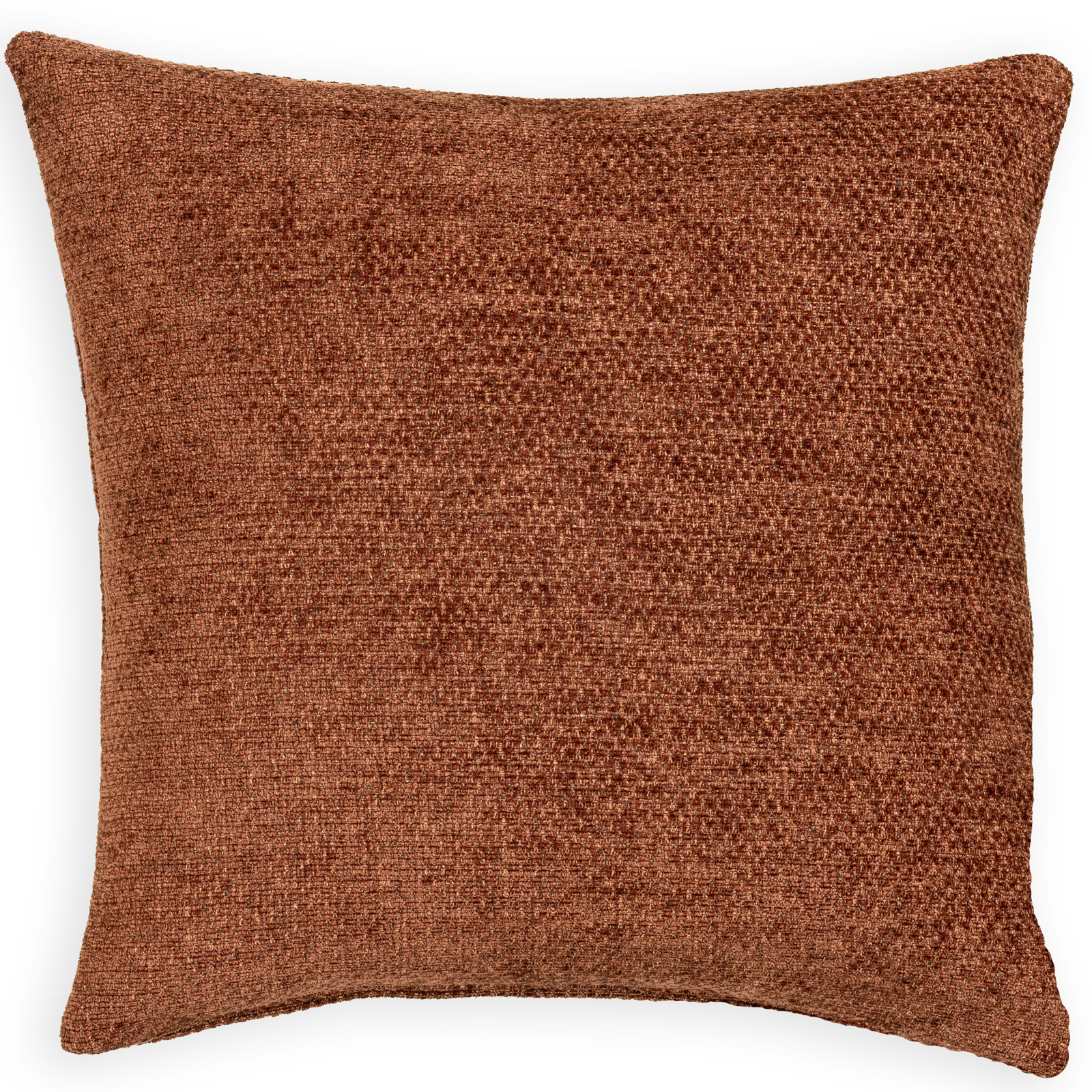 Serenity Throw Pillow, 18" x 18", Feather, Russet