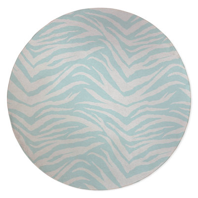 Zebra Patch Non-Slip Outdoor Rug