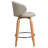 Swivel Upholstered 26" Bar & Counter stool with  Wood Frame-1985416857