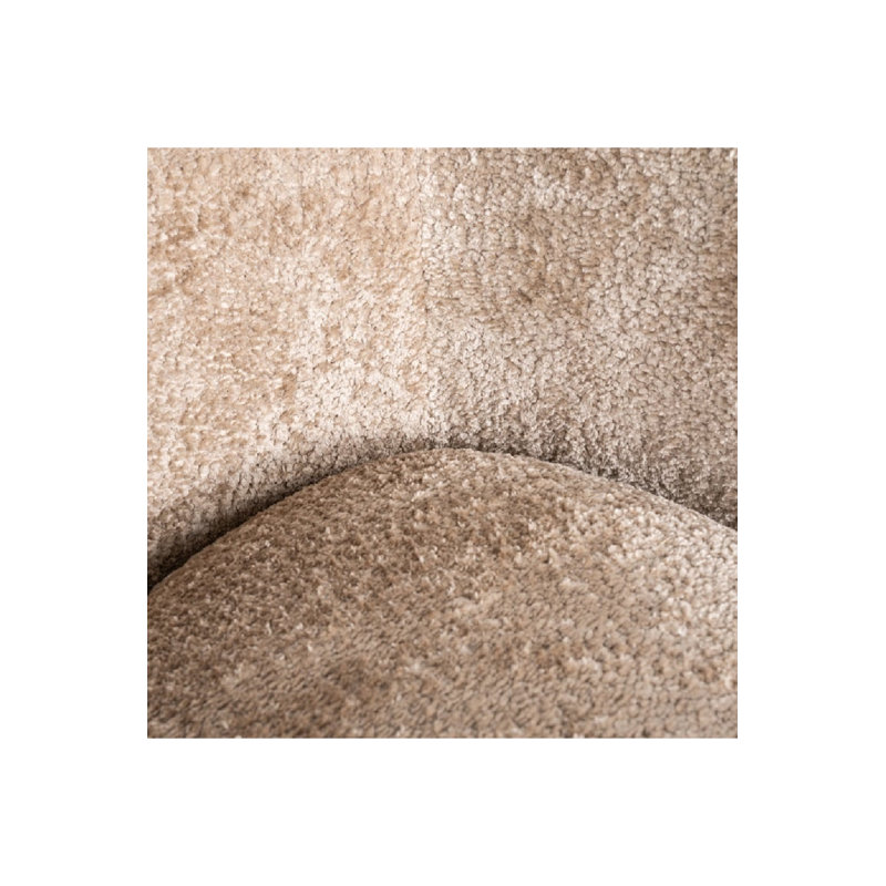 Estelle Swivel Armchair, Beige Polyester