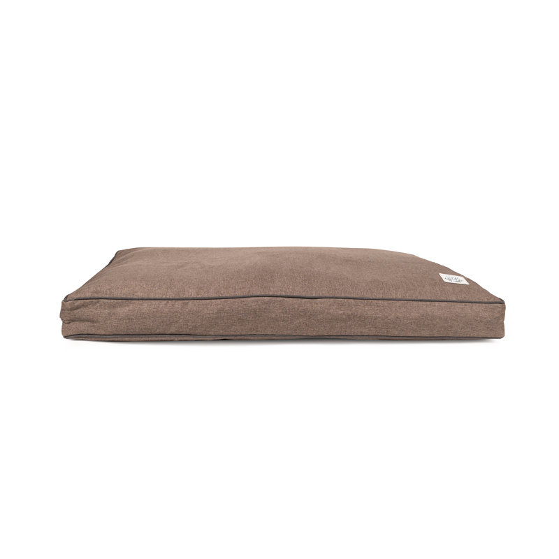 Lit pour chien avec housse amovible GreenDog Luxe Neutral Pet Napper , Café, Grand (l 42 po x P 30 po x H 4 po)