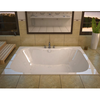 Dominica 59'' x 40.5'' Drop-In Acrylic Bathtub