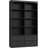71" Black Bookshelf with 4 Drawers, 6-Tier Double Wide Bookshelves and Bookcases with Storage, Tall Bookshelf Large Open Bookshelves Standing Book Cabinet for Home Office, Black-1377229517