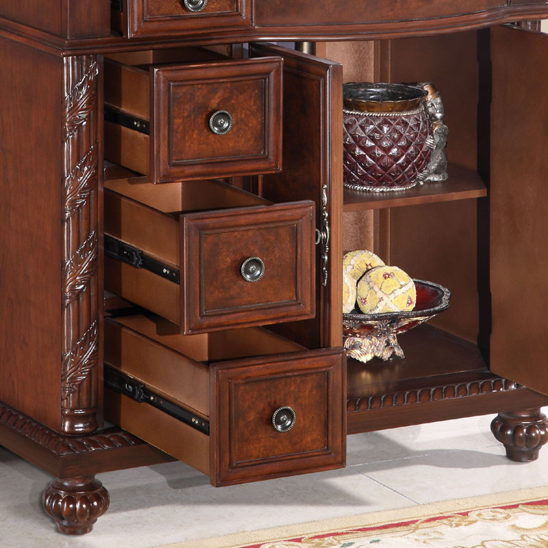 Akishia 36'' Single Bathroom Vanity with Granite Top