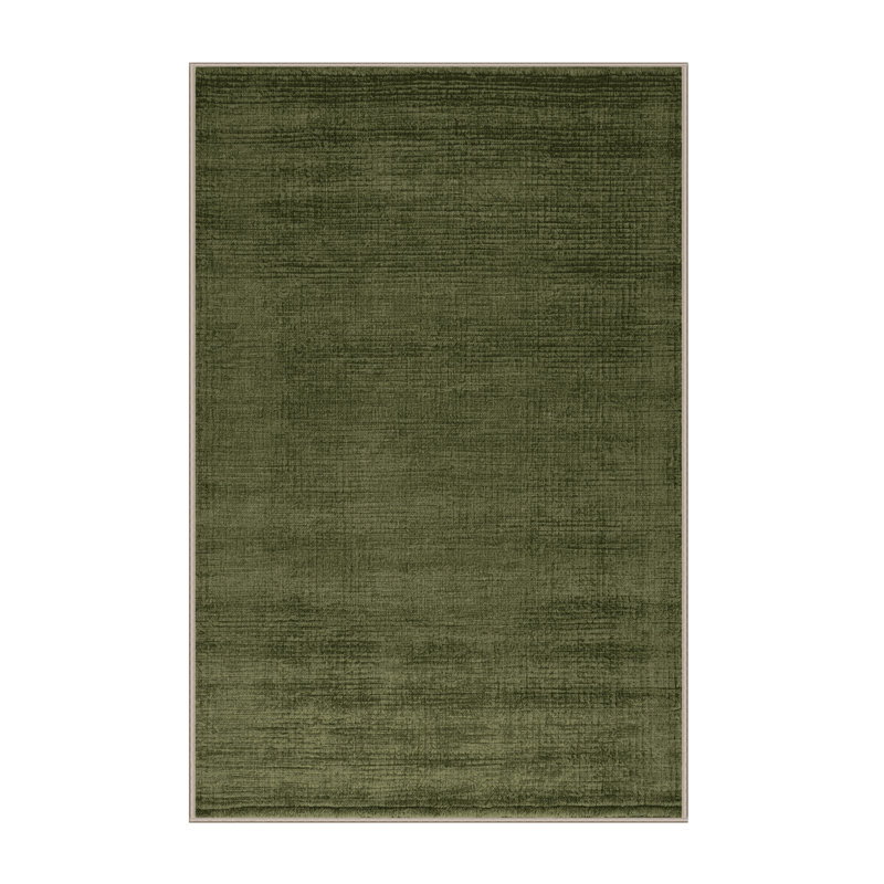 Machine Washable Solid Brown Area Rug, Rectangle 2' x 3'