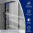 5-way Diverter Rainfall Shower Tower Panel System with Rainfall Shower Head and Shower Wand Shower Tower in-92331026