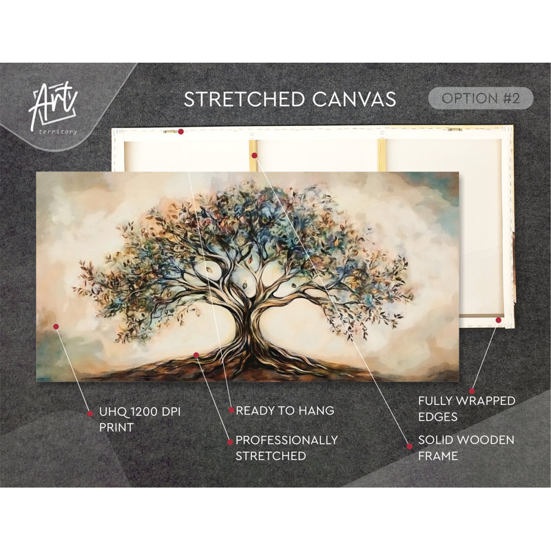 Tree of Life– Ready-to-Hang Wrapped Canvas, 30" H x 60" W x 1.5" D