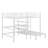 Full Over Twin Metal Bunk Bed With Built-In Desk, Shelves And Ladder-590558862