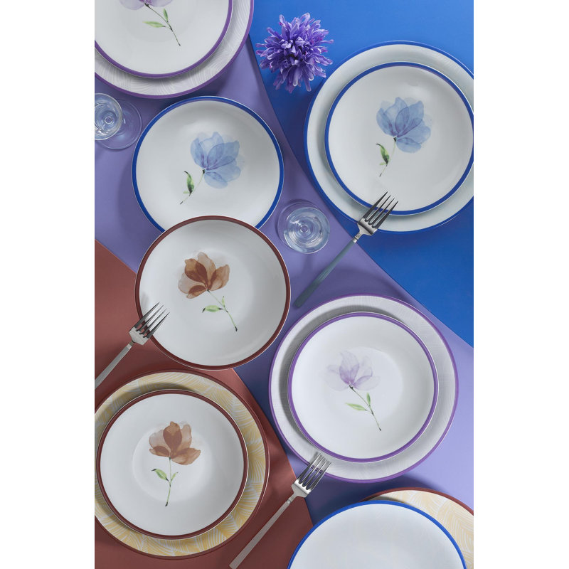 Alassane 12 Piece Dessert Plate Set