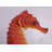 Small Red Seahorse Statue