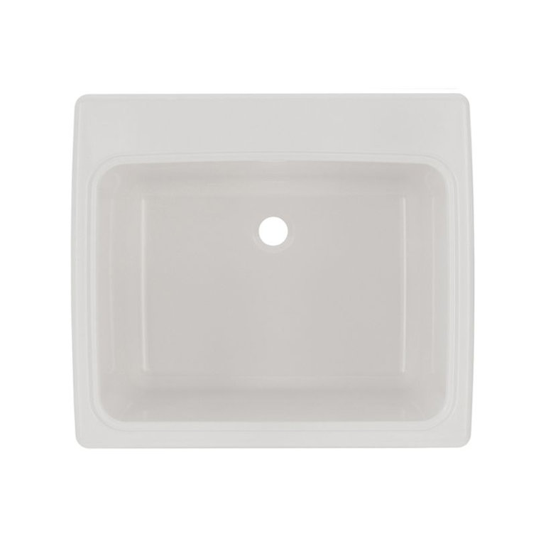 Swan Solid Surface Undermount Utility Sink, 25x22 Inch, White