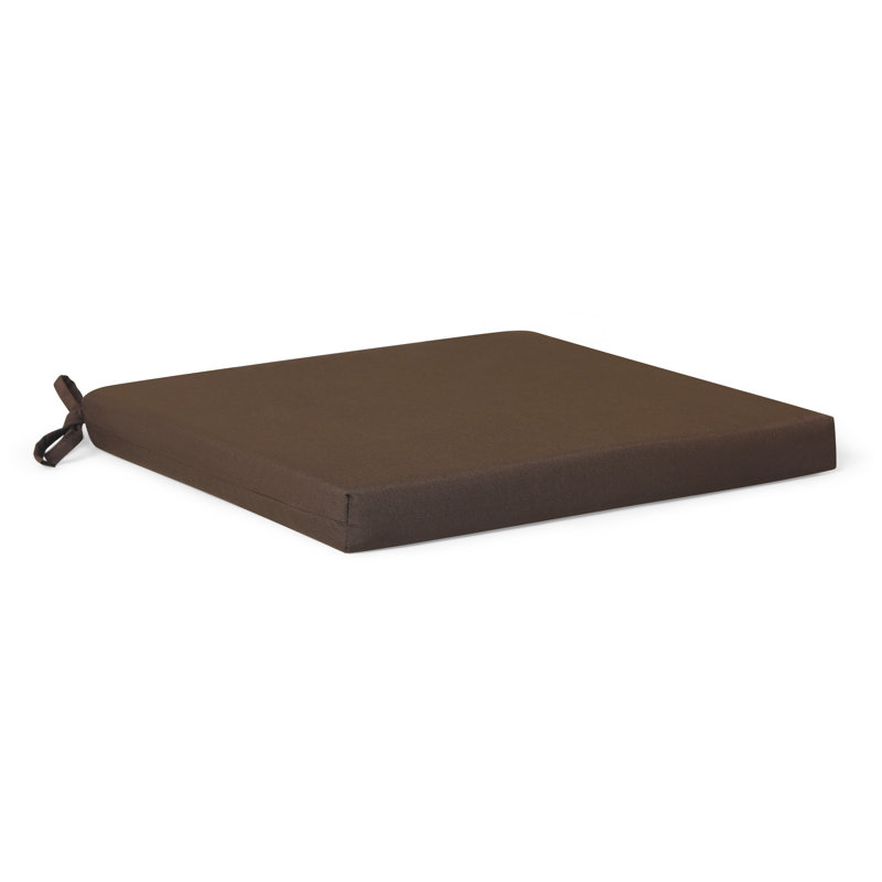 Coussin de chaise de patio , Brun, L 20 po x P 20 po
