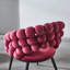 Chaise d'appoint deux pièces avec pieds en métal pour le salon, chaise d'appoint pour l'intérieur-1472514730
