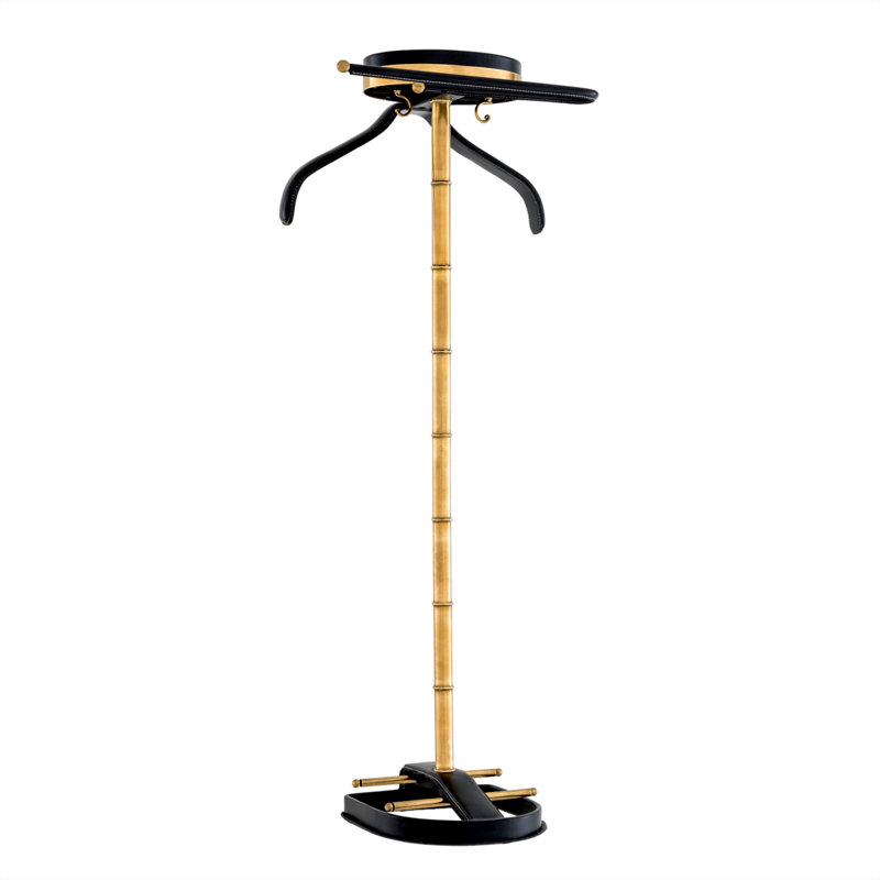 McKinsey Freestanding 2 - Hook Coat Rack, Vintage Brass