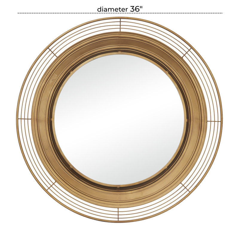 Chirata Metal Circle Wall Mirror