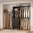 Abbigael 20.2''-  96‘’ W Closet System with 3 Wooden Drawers and 3 Shelving Towers-1475399325