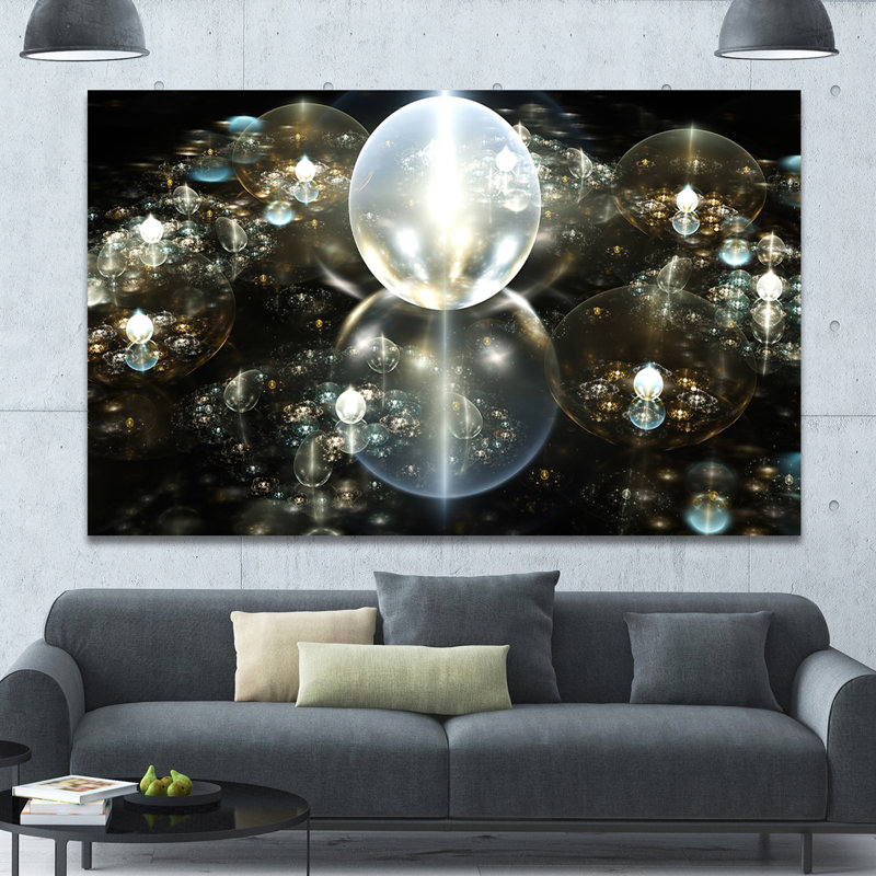 « golden water chutes on mirror », impression sur toile tendue, H 40 po x l 60 po x p 1,5 po