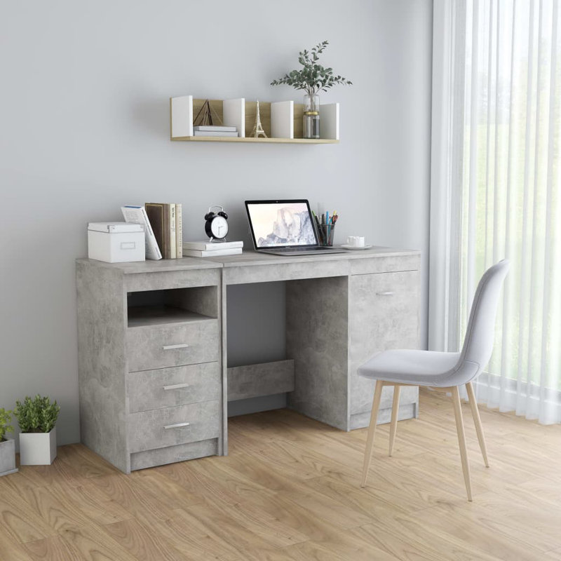Hery Writing Desk, Grey Washed
