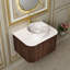 Meuble-lavabo flottant - comptoir en céramique blanche et comptoir en pierre (pré-assemblé, sans robinet)-301704984-301704986