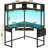 Athelia Corner Metal Base Computer Desk-434796618