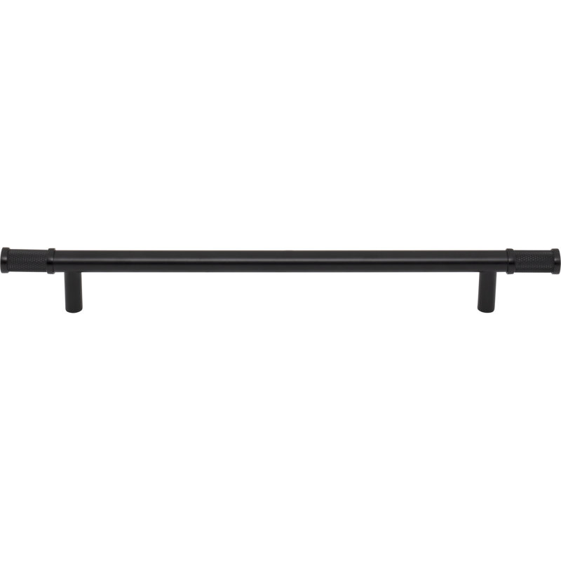 Burnham Bar Pull, Flat Black, 8 13/16" Center To Center