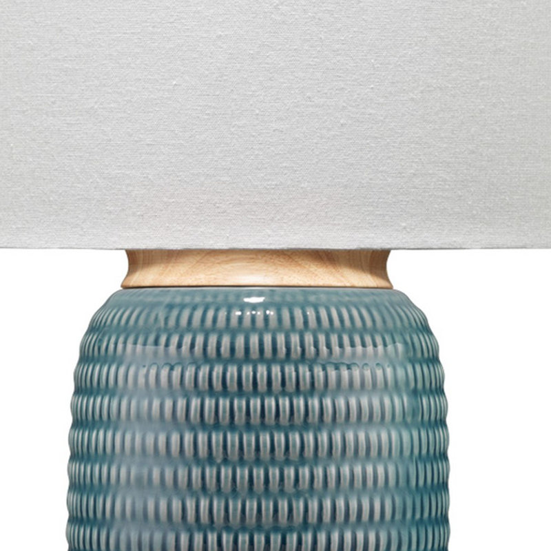 Lokki Ceramic Table Lamp, Blue