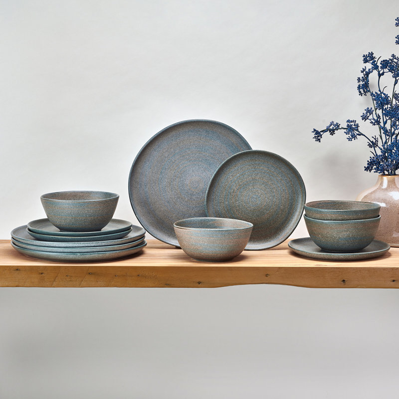 Stoneware Dinnerware Set - Service for 4