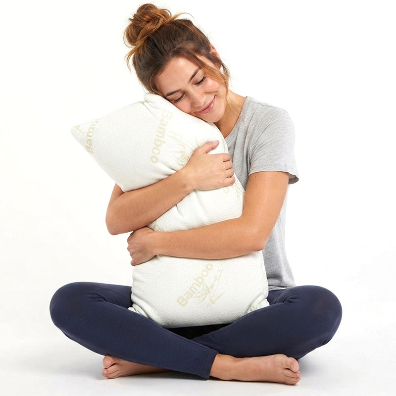 Coussin de refroidissement 54 po x 19 po en mousse à mémoire de forme en peluche déchiquetée Delmonte, Body Pillow