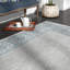 Tapis intérieur / extérieur gris clair / bleu sarcelle Turnham-77083278