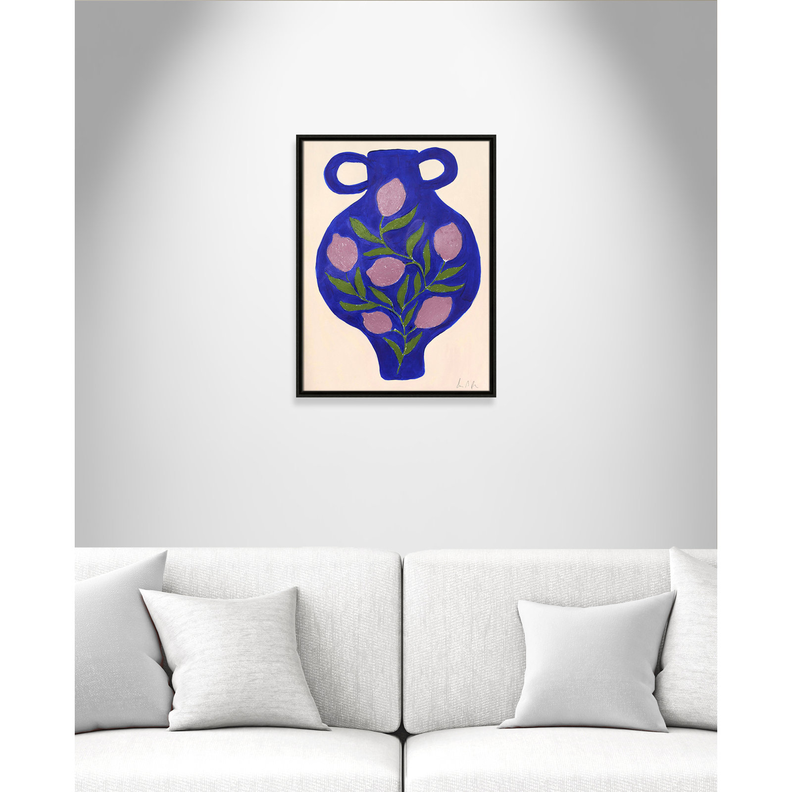 Vase No. 03 Print by Camilla Bergqvist, Espresso, 25.5" H x 19.5" W