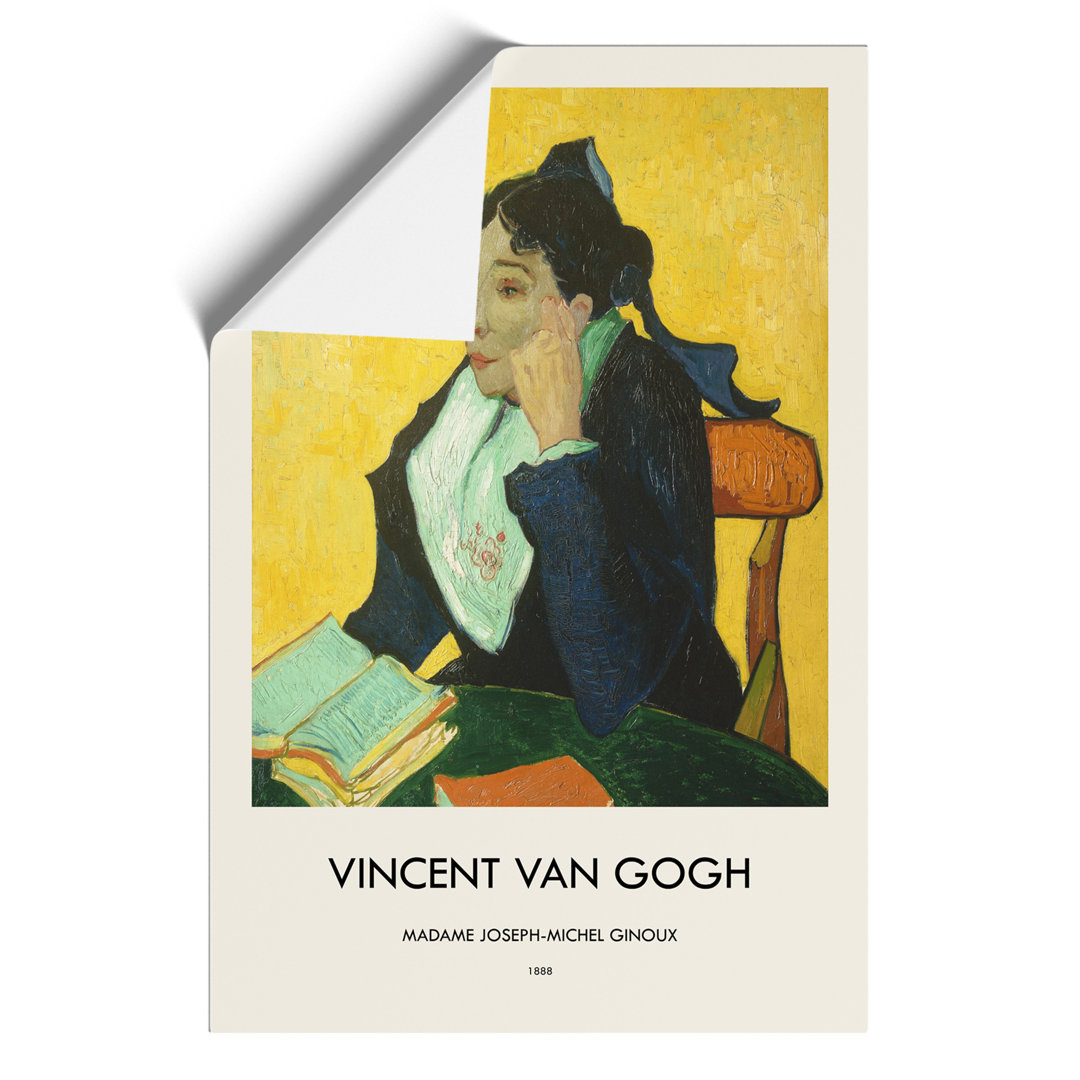 Madame Joseph Michel Ginoux Print by Vincent van Gogh - Frameless Print