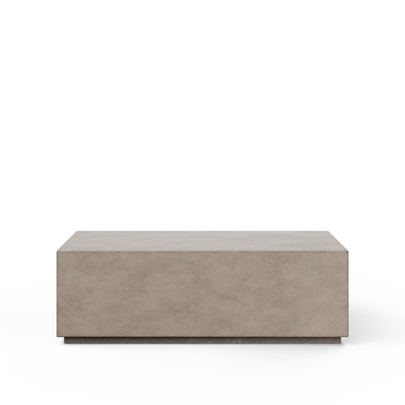 Block Coffee Table, Dark Gray