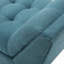 Comfy - Banc de siège rembourré bleu sarcelle - Rehausse votre style moderne avec son look rembourré
