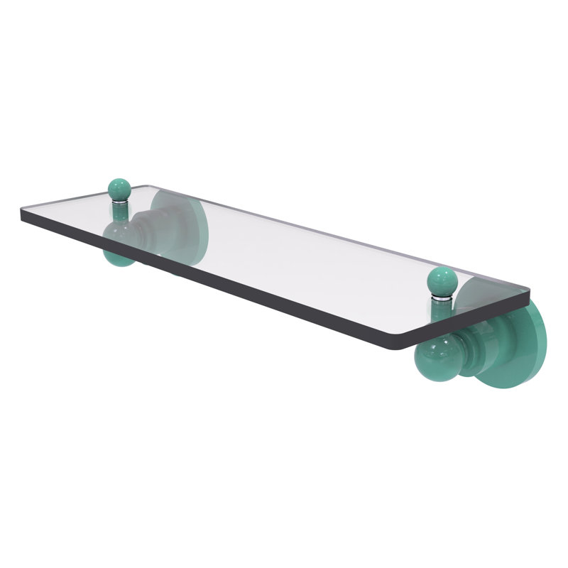 Astor Place Floating Shelf, 3" H x 16" W x 5" D, Sea Foam Green