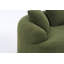 Canapé compressible à deux places avec 3 coussins décoratifs, style moderne et incurvé pour petits espaces
