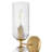Refined Two-Light Ribbed Glass Bath Vanity Sconce-122467651