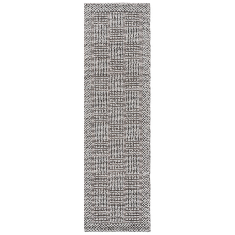 Natura Hand Woven Wool; Cotton; Recycled P.E.T Solid Color Indoor Rug, Runner 2'3" x 8'