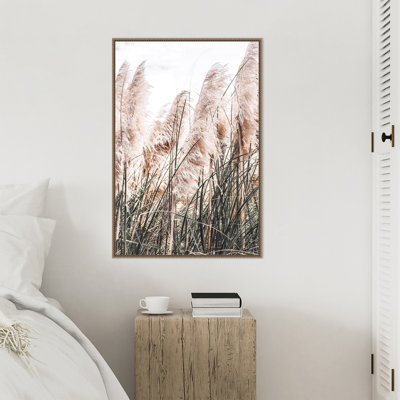 «Pampas Grass», reproduction encadrée sur toile par Incado