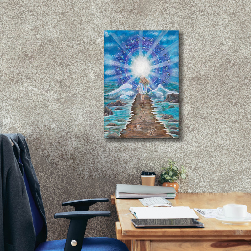 Art mural sur toile épique «L Let Go Of The Past» par Verena Wild, 18 po x 26 po