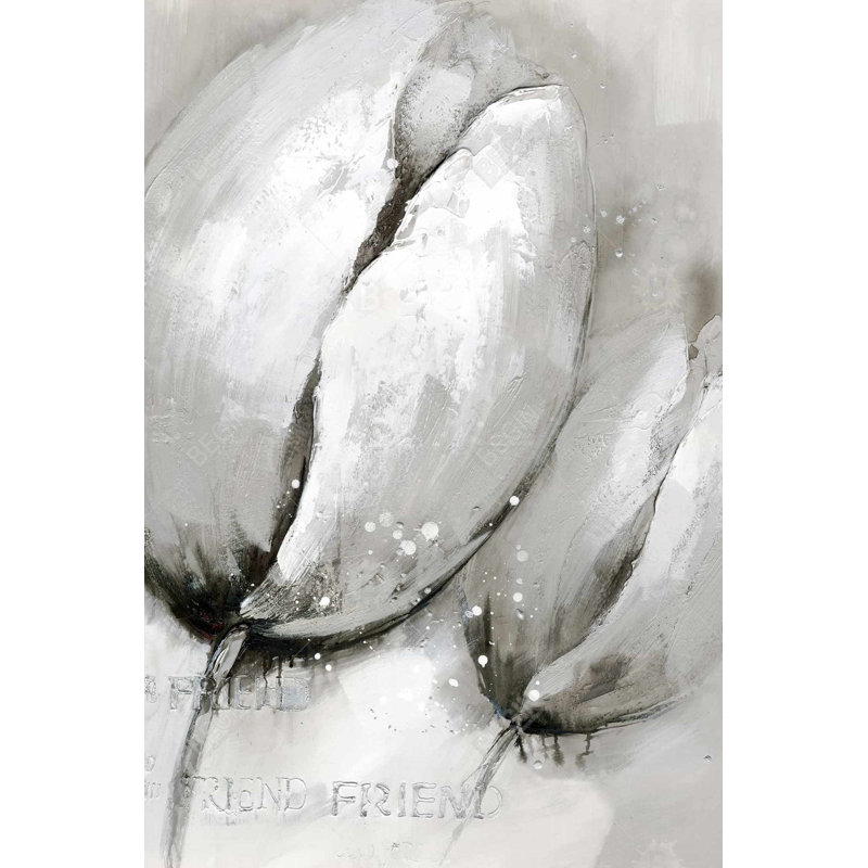 "Tulipes contemporaines" sur toile