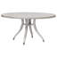 Round Walnut Wood Dining Table-87460366