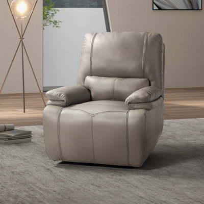 Fauteuil inclinable électrique en cuir Coleen