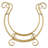 Gold Decorative Indoor Metal Log Rack