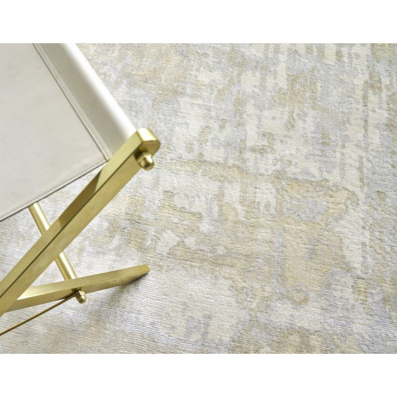 Murano Area Rug, Rectangle 9' x 12', Gold/Ivory