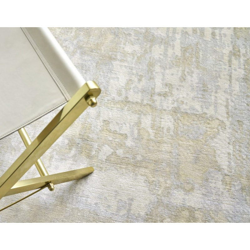 Murano Area Rug, Rectangle 14' x 18', Gold/Ivory