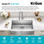 Évier de cuisine en acier inoxydable KRAUS Standart Pro-98155437-98629471
