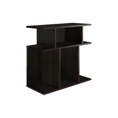 Accent Table, Side, End, Nightstand, Lamp, Living Room, Bedroom, Brown Laminate, Contemporary, Modern